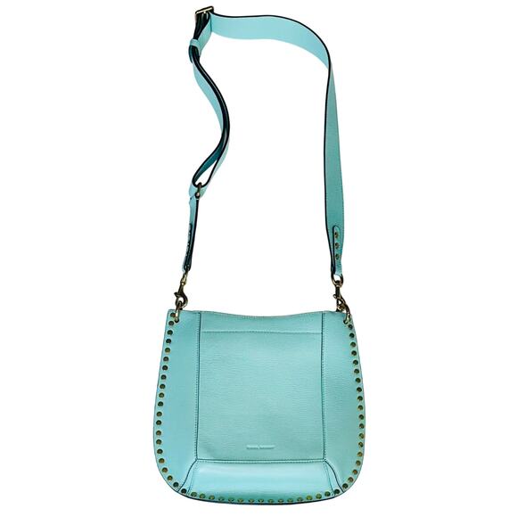 Isabel Marant Porte Epaule Oskan Shoulder Bag ~ Aqua - Picture 1 of 6
